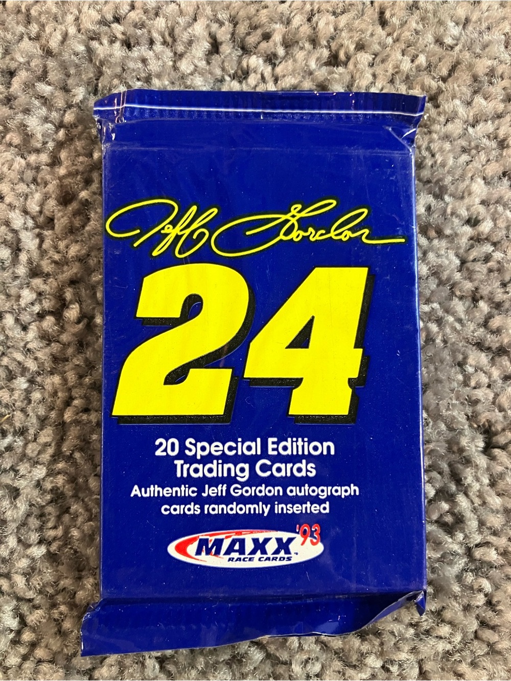 1993 Nascar Jeff Gordon 20 Special Edition Trading Cards-Unopened Pack